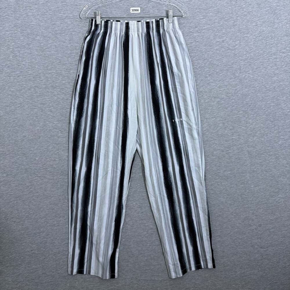 Young LA Men's Size Small Ugly A** Pants 217 Stripe Grey White Baggy Workout